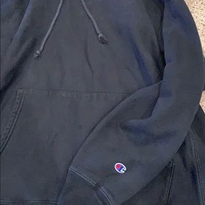 Champion Reverse Weave Black Hoodie